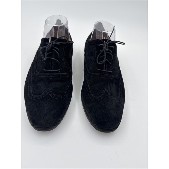 Salvatore Ferragamo Other - Salvatore Ferragamo Men's Black Suede Lace Up Oxford Shoes Size 10D